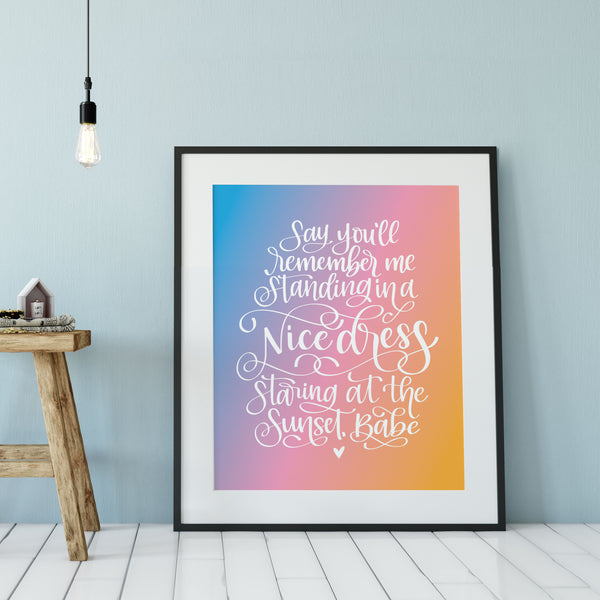 civil ceremony dress Wildest Dreams // Digital Download – Stevie + Bean Paperie