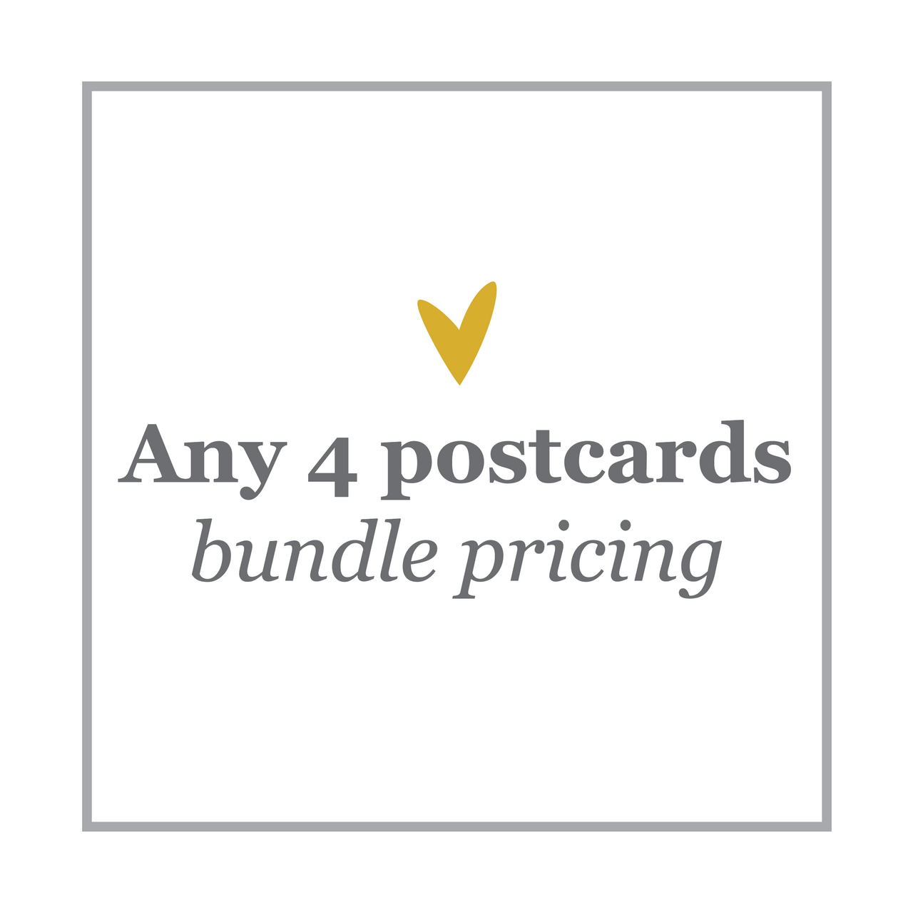 4 Postcard Bundle