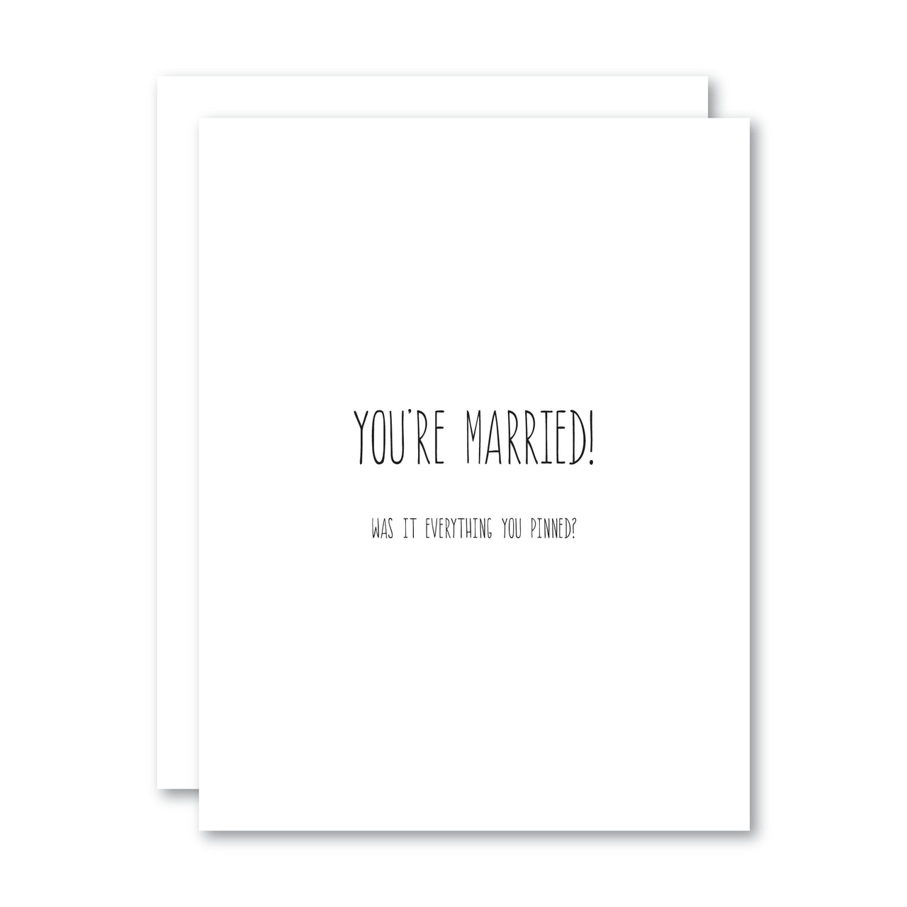 You're Married!