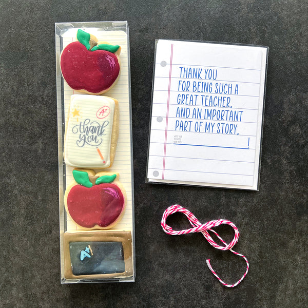 Teacher Gift // Card + Cookies