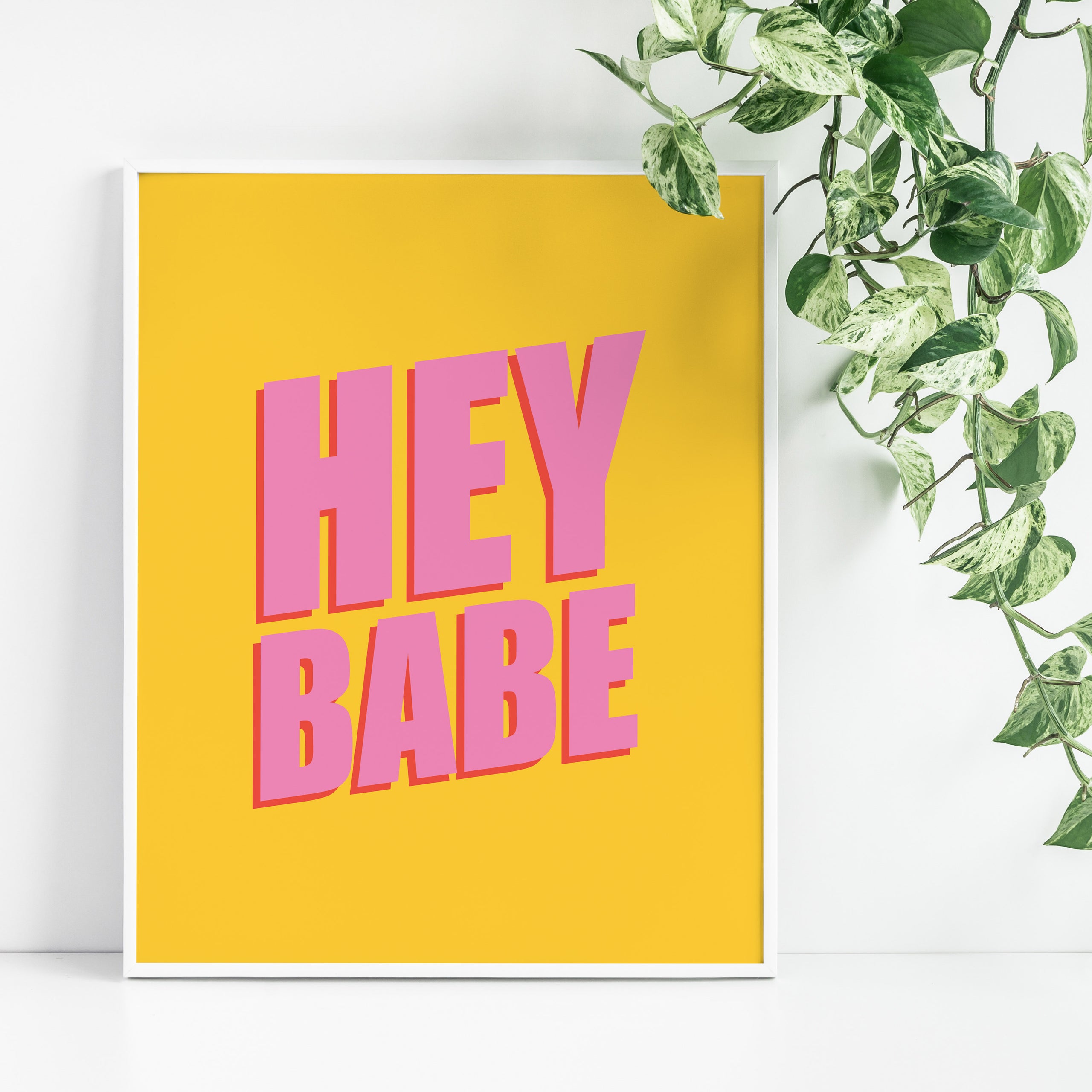Hey Babe // Digital Download – Stevie + Bean Paperie