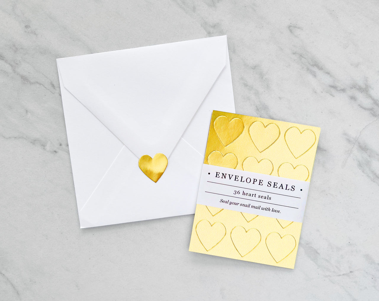 Gold Heart Envelope Seals – Stevie + Bean Paperie