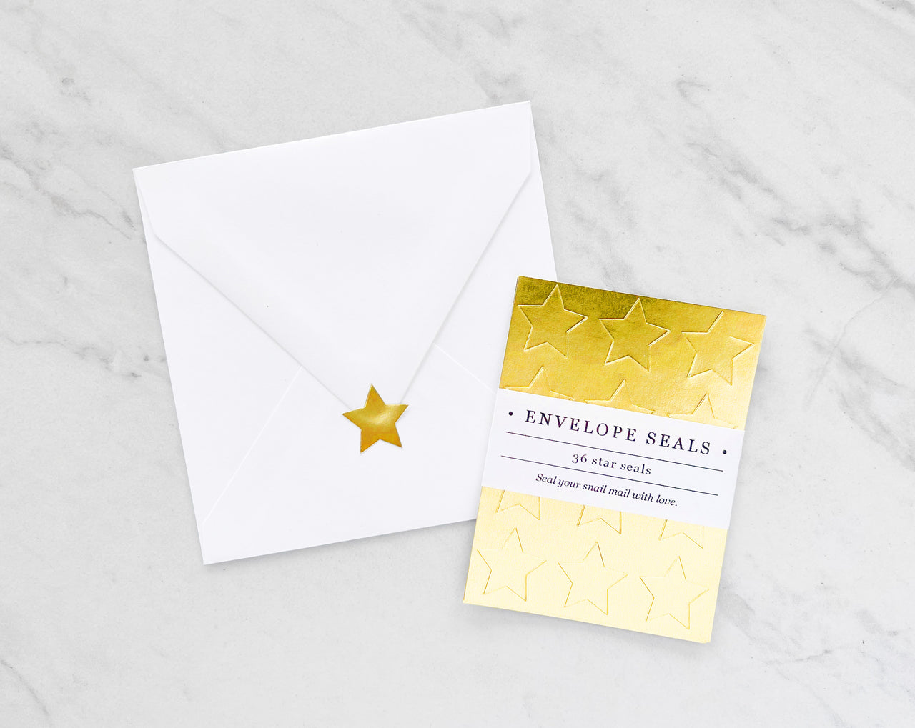 Gold Star Envelope Seals